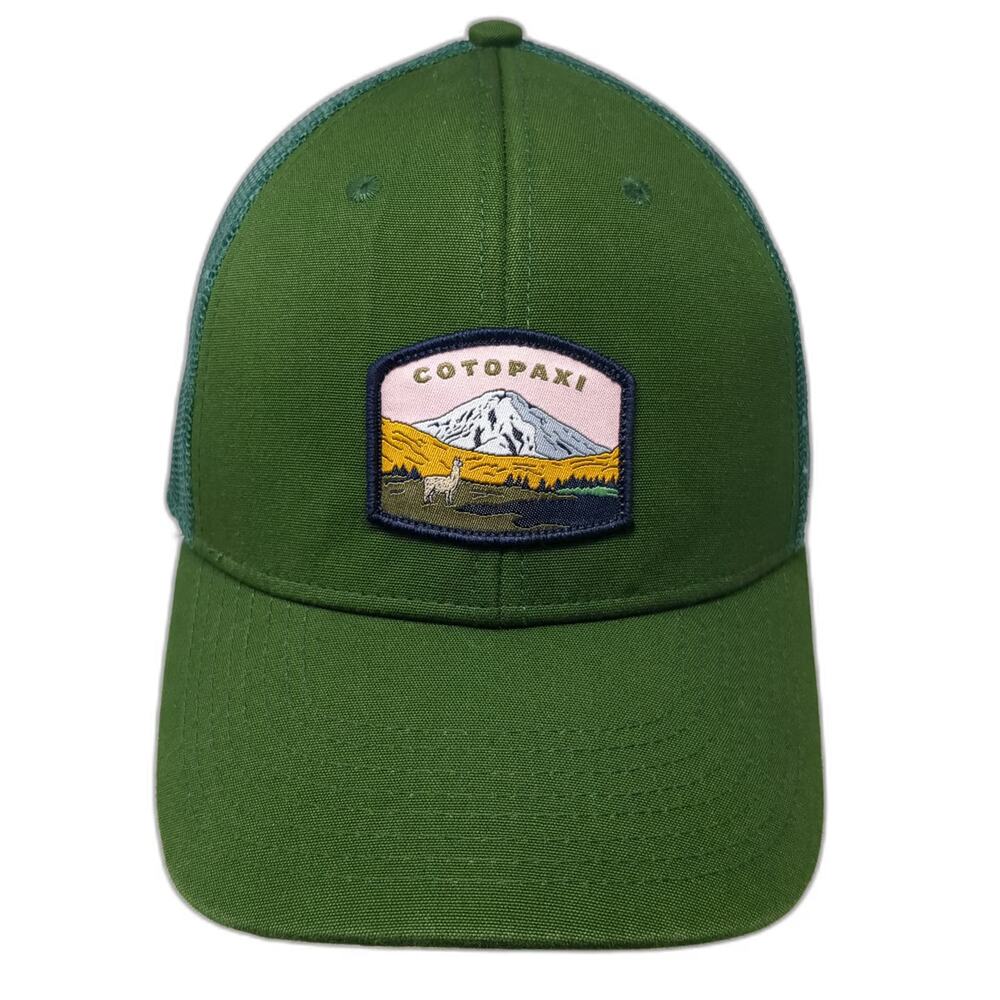 Cotopaxi Trucker Hat Green One Size Mesh Back Organic Cotton Snapback Mountain